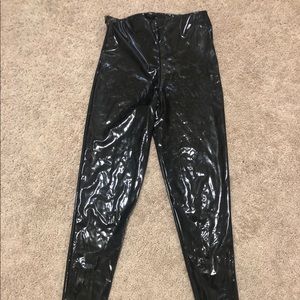 Boohoo Shiny Vinyl Leggings